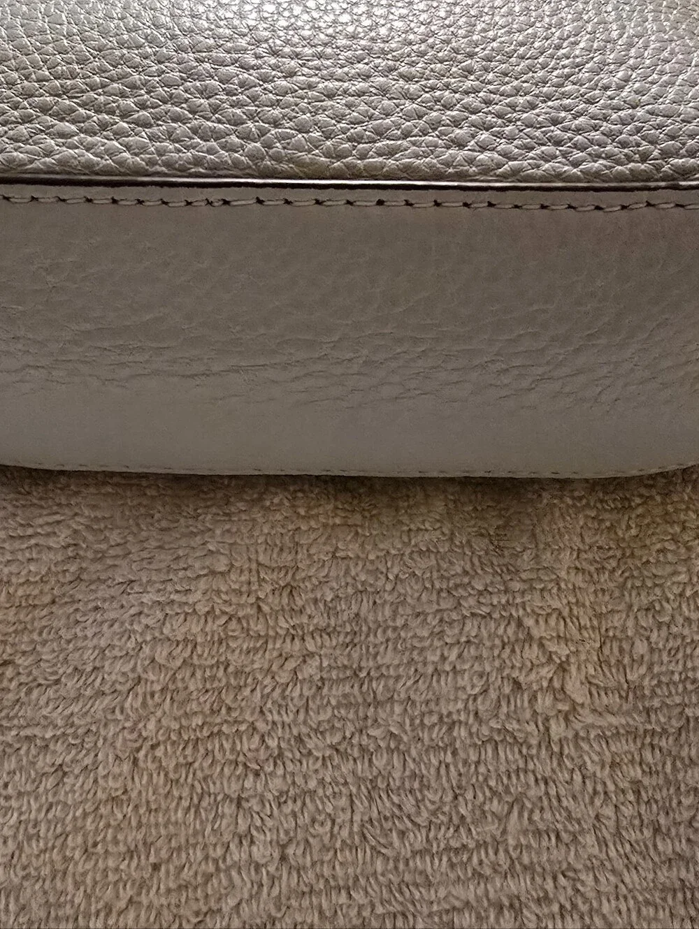 Tory Burch Perry Bombe Mini Pebbled Leather Bag Cloud Blue NWT